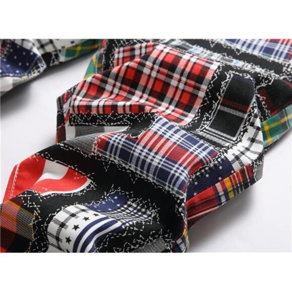 Men's Casual Stylish Straight Slim Fit Jeans Young Hiphop Skinny Denim Pants - Picture 6 of 7